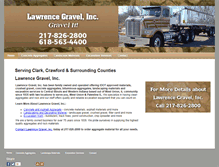 Tablet Screenshot of lawrencegravel.com